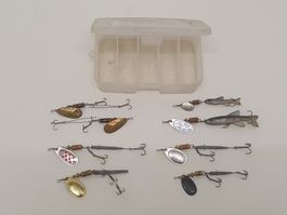 Löffelbutz, Spinner für Köderfisch MEPPS u. Div., 8 Stk. RAR