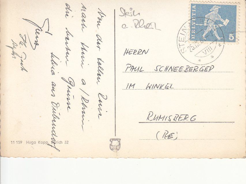 Cartoline postali: Stein am Rhein 1961 – Usato da Bürglen TG venduto da StampGraf 1