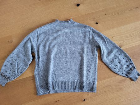 Mango Strickpullover, Gr. M, Grau