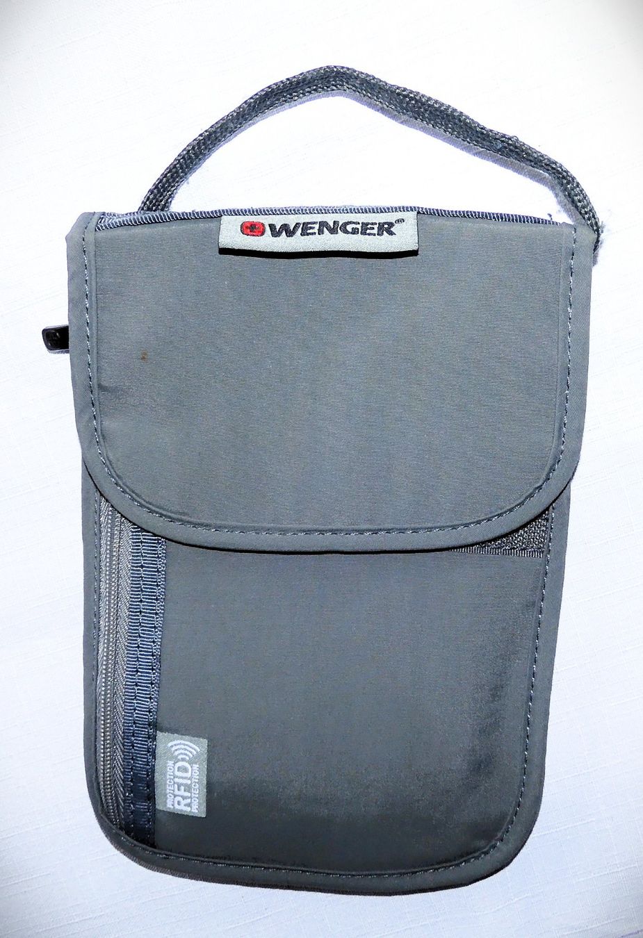 Wenger Brieftaschen: Wenger Brustbeutel mit RFID Schutz Grau – Gebraucht aus Roggwil BE von buggs04
