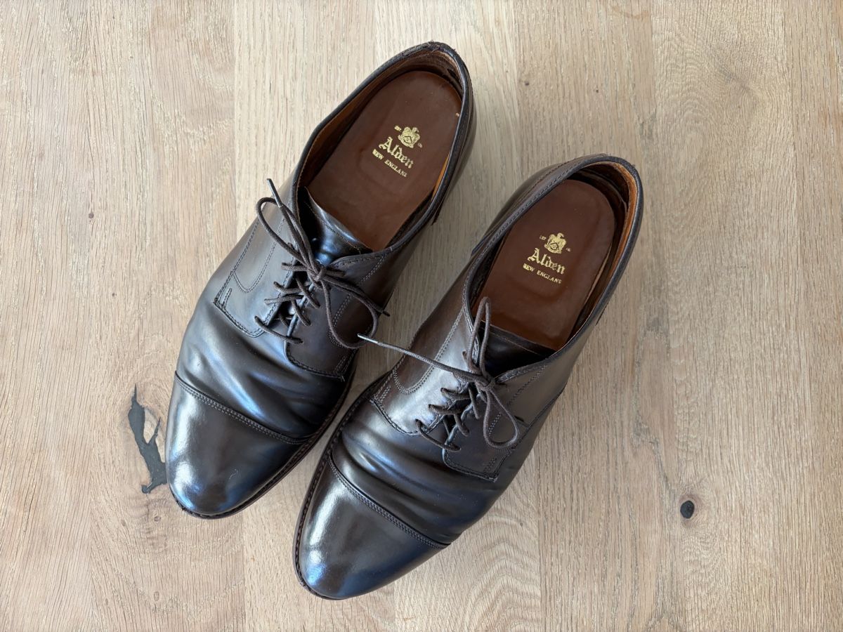 Alden Chaussures hommes: Alden Shell Cordovan Herren Schnürschuh Gr 12.5 – D'occasion à Wohlen AG par zrhdus 1