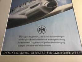 Aviatik Bild Plakat 1942 _ Argus Flugmotorenwerk Deutschland