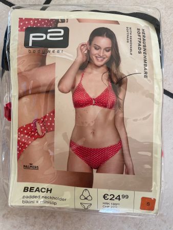 Neues rot-gepunktetes P2 Bikini Gr.S🔹