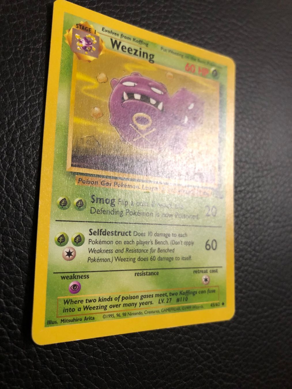 Pokémon Carte collezionabili: Fossil Weezing 45/62 Ab 1 – Usato da Paradiso venduto da Pkmn10 1