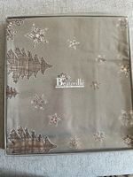 Nappe neuve Beauvillé Chamonix Taupe Neu Tischdecke 220x240
