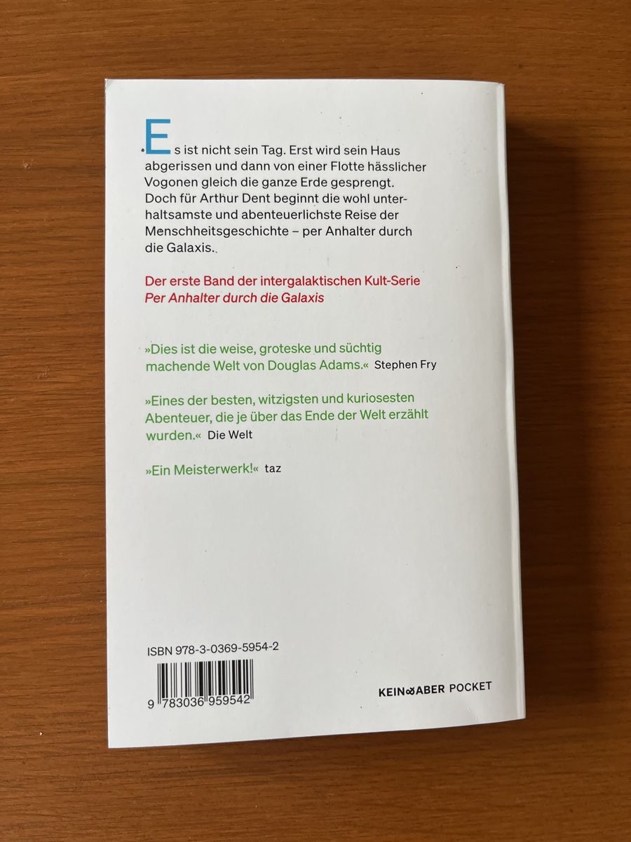 Livres: Adam Douglas - Per Anhalter durch die Galaxis – D'occasion à Horgen par secondhandfirstclass 1