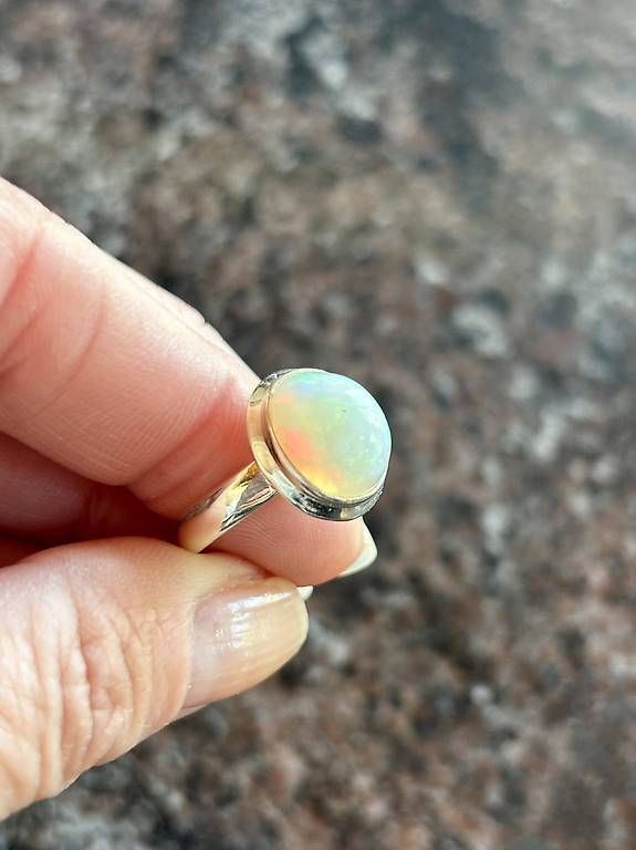 Anelli: Bague argent 925 opale d’Ethiopie T.55 – Nuovo (secondo la descrizione) da Perroy venduto da barballalla 2