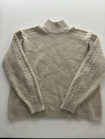 Massimo Dutti Wollpullover, Beige, Grösse M, Top Zustand!