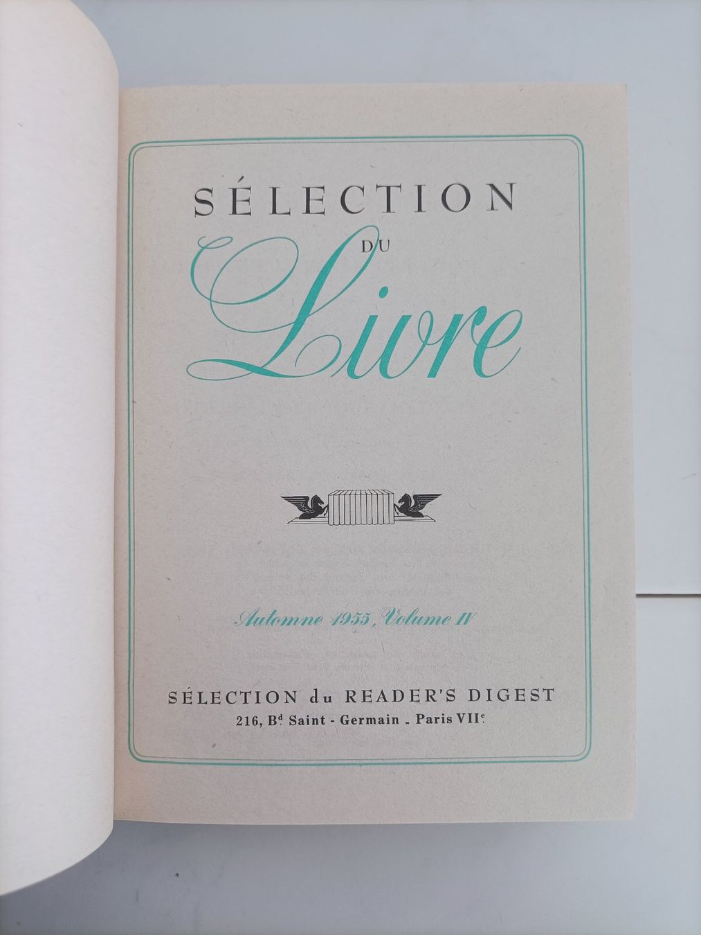 Livres: Sélection du livre 1955 vol IV Automne / Sélection du reader – D'occasion à crans montana par AB3963 1