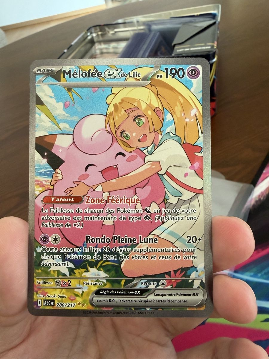 Pokémon Carte collezionabili: Mélofée de Lilie 280/217 ASC – Nuovo (secondo la descrizione) da Morges venduto da Laoukdez