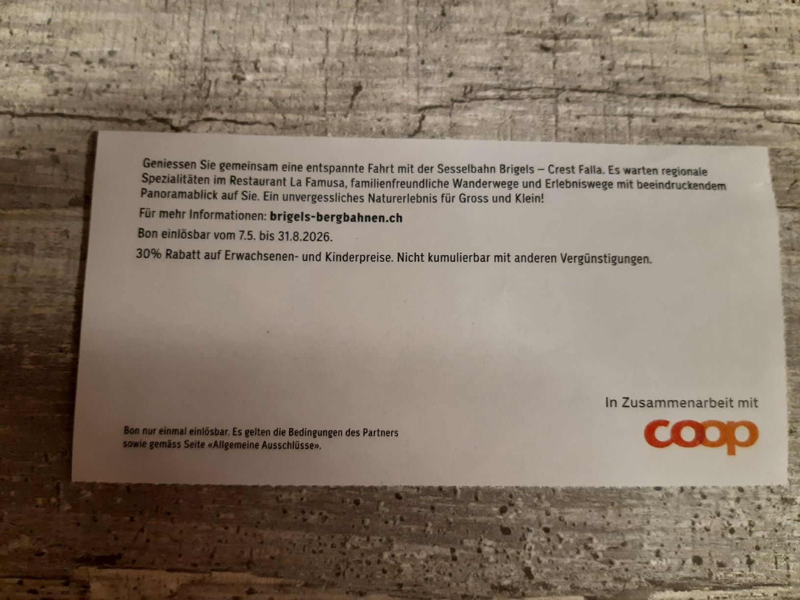 Buoni: 30% Bergfahrt Brigels-Crest Falla – Nuovo (secondo la descrizione) da Toffen venduto da Gwunderegge77 1