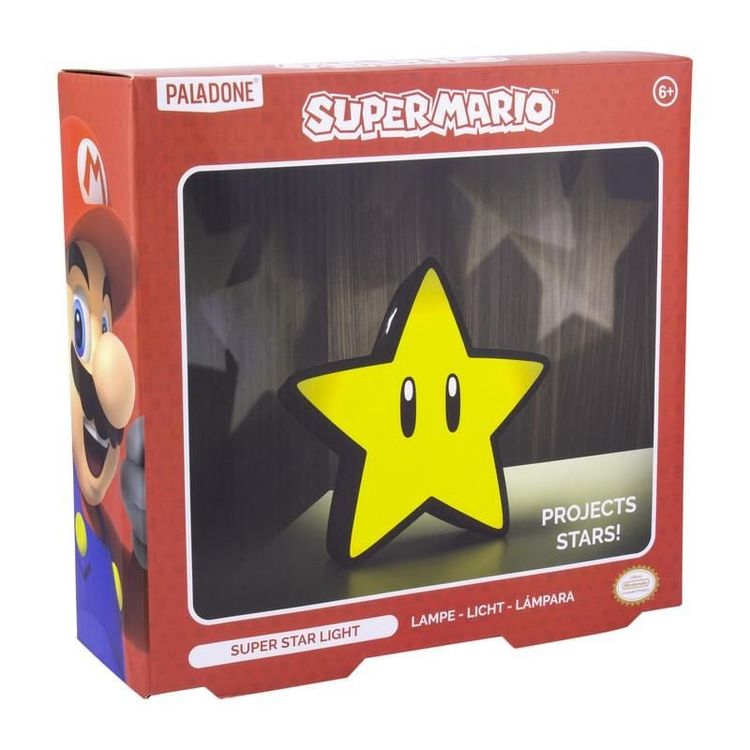 Oreiller Lumineux Pottery Barn Teen Super Mario Super Star - Jaune - NEUF Sans étiquette