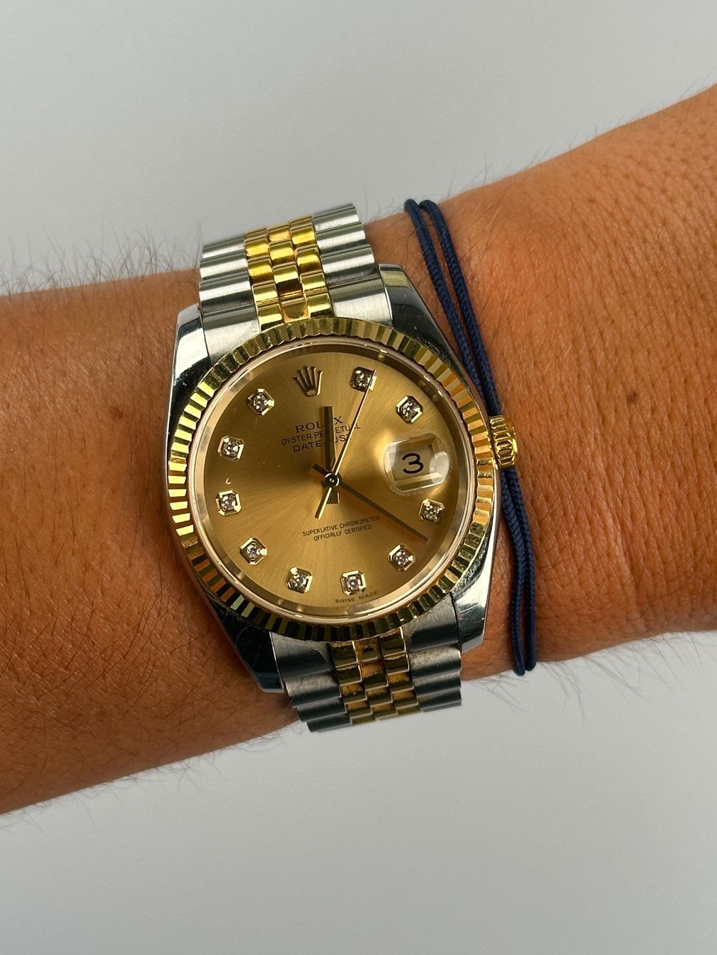 Rolex Montres: Rolex Datejust 36 Diamond – Ref. 116233G mit Box – D'occasion à St. Gallen par TrokulWatches 3