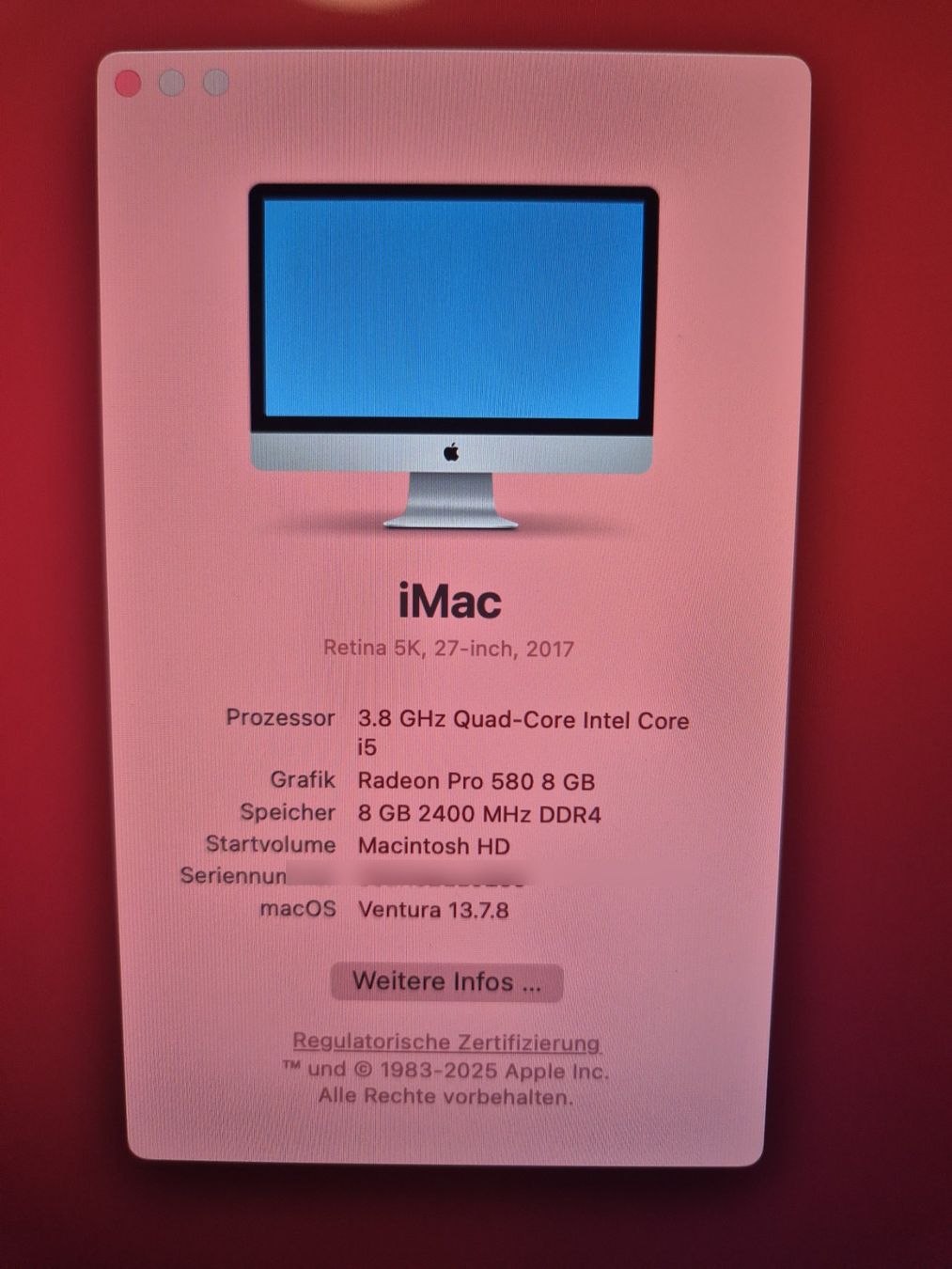 Apple PCs: Apple iMac 27" Retina 5K (2017) – Gebraucht aus Cham von bet_jp2l 5
