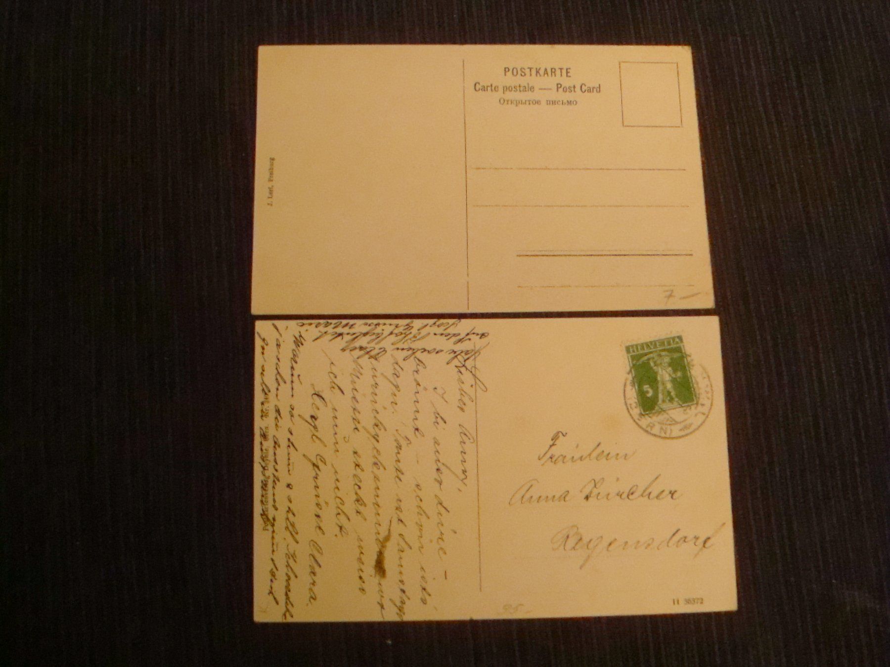 Cartoline postali: 2 AK Burgistein – Usato da Neuenegg venduto da flohcante 3