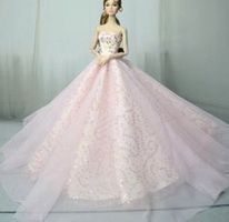 BARBIE KLEID-BALLKLEID MIT SCHLEPPE 036