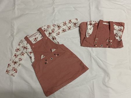 Röckli mit Langarmshirt im Doppelpack in Grösse 92