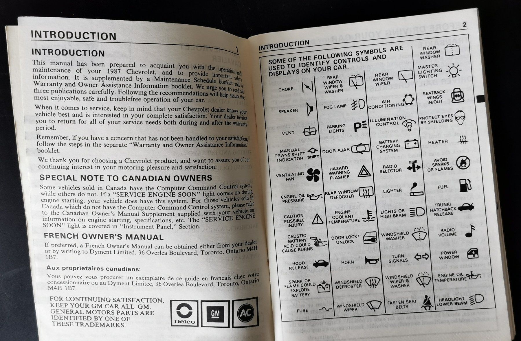 Chevrolet Documenti: CHEVROLET CAVALIER 1987 – Usato da huenenberg venduto da Suizofelize 1