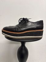 Navyboot Schwarze Schnürschuhe mit Plateausohle Gr. 40 Leder