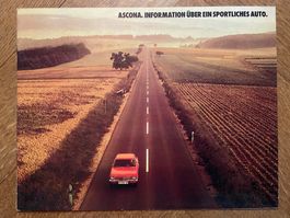 OPEL ASCONA Grossformat-Prospekt 1971 1972 - deutsch - GM