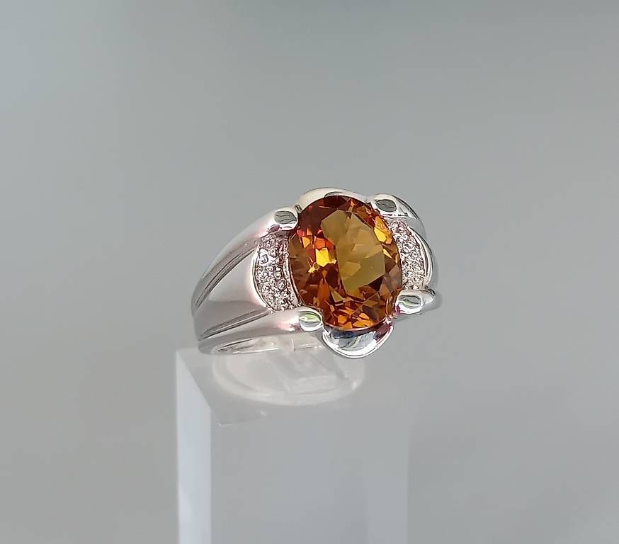 Ringe: Ring Silber mit Cognacquarz – Gebraucht aus Stans von wer_fd5f 1