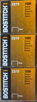3 x Stanley Bostitch 23/19mm Klammern, insg. 3000 Stk.