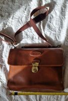 Sacoche en cuir marron, unisexe
