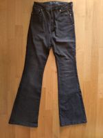 AMISU Jeans, Bootcut, Schlaghose, schwarz, W31 (34/36)