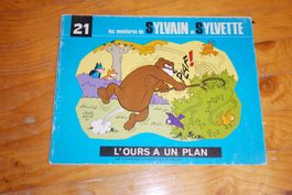 SYLVAIN ET SYLVETTE   °°°° L'OURS A UN PLAN °°°°avec timbres