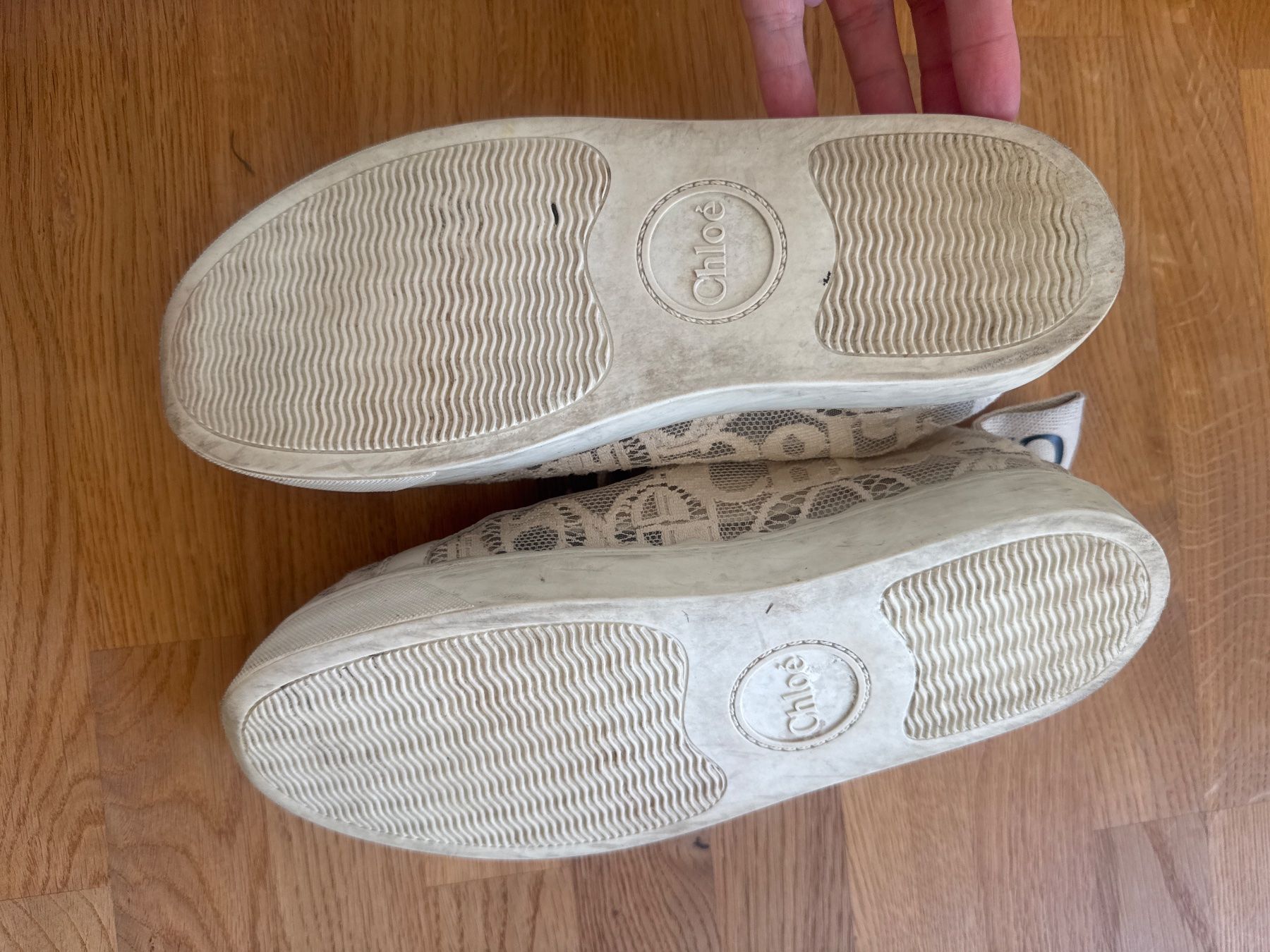 Chloé Scarpe da donna: Chloe Damen Sneaker creme Spitze Grösse 40 – Usato da Winterthur venduto da Julia90 4
