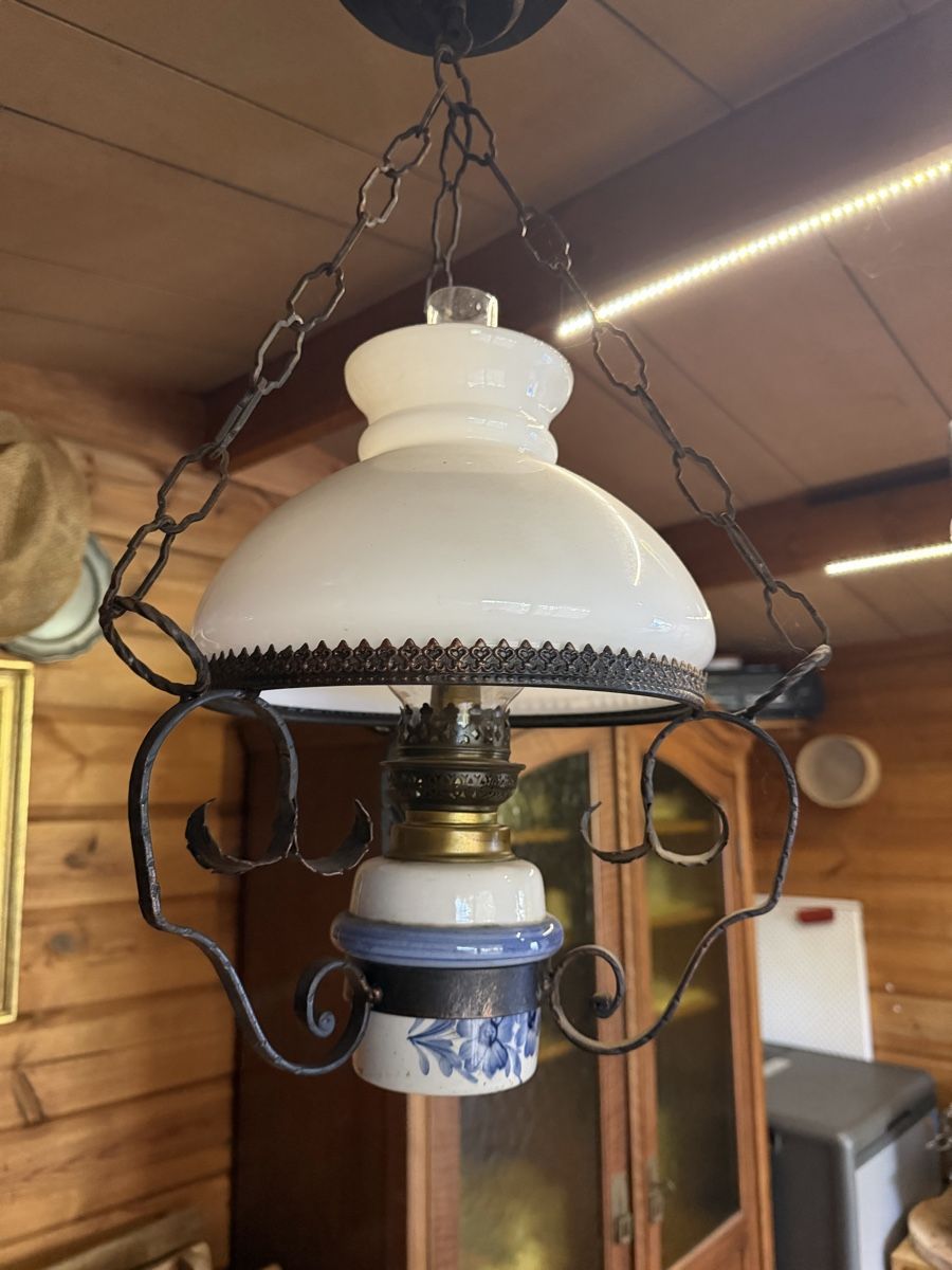 Lampade: Antike Lampe Petrollampe Öllampe – Usato da Itingen venduto da Granini_93