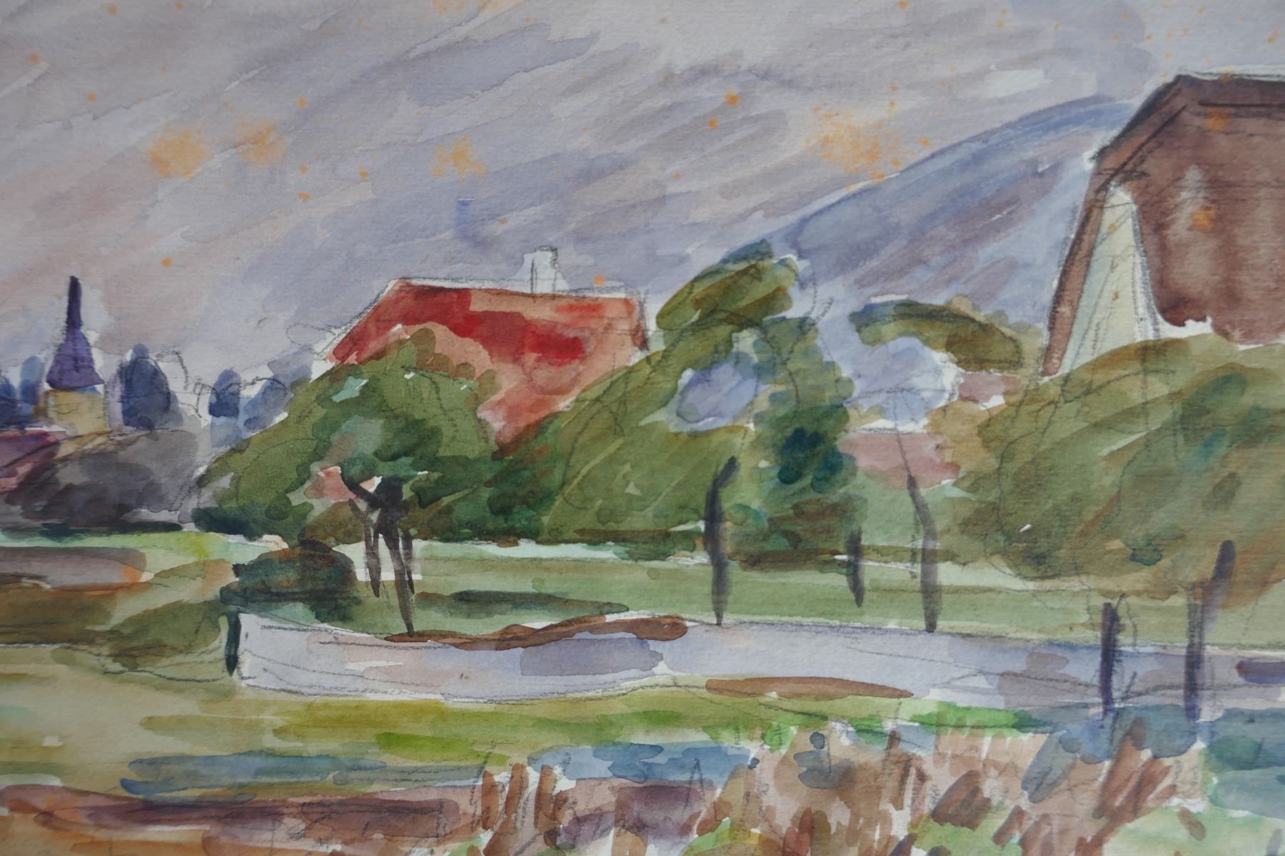Gemälde: belle aquarelle  Landeron signée ROCHAT – Gebraucht aus Lausanne von leneko 1