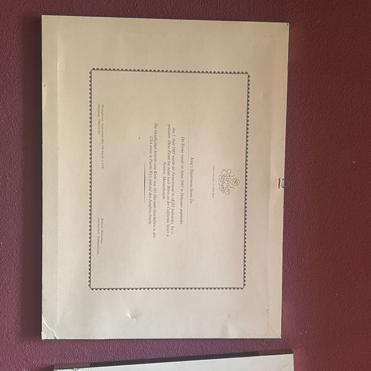 Foto & Immagini: Gerahmte Aktienurkunden - 5000 /100/Dollar – Usato da Laufen venduto da belleskulptur 5