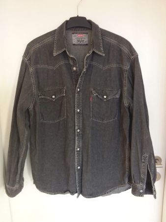 LEVIS Jeans Hemd, Gr L, d'grau