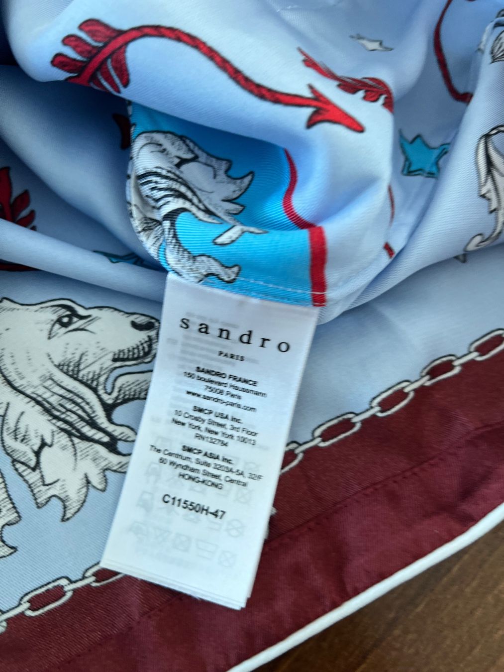 Sandro Chemisiers: Sandro- Bluse- hellblau mit Motiv Gr. M – D'occasion à Ebmatingen par Mistelu 5