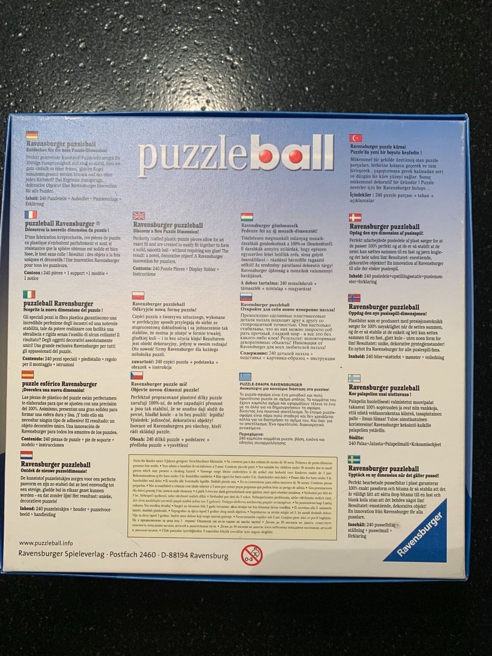 Ravensburger Puzzle: Puzzle ball 240 pièces – Nuovo e nell'imballaggio originale da Les Breuleux venduto da Jboju 1