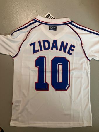Trikot Frankreich Away, WM 1998, 10 Zidane, NEU