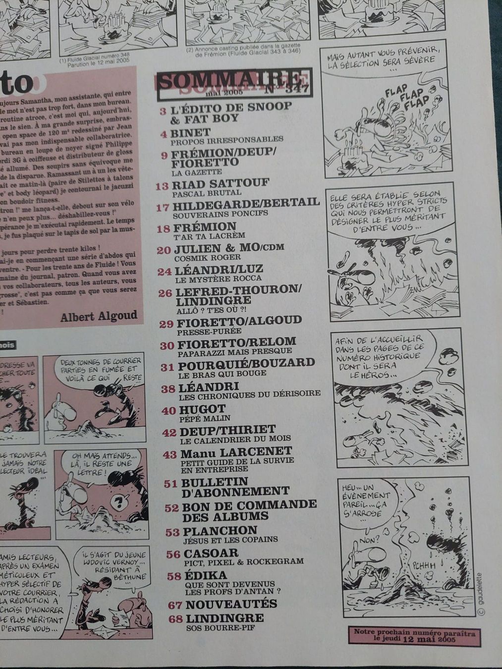 Fumetti: Fluide Glacial No 347 Mai 2005 TBE – Usato da Genève venduto da Blu_BD 2
