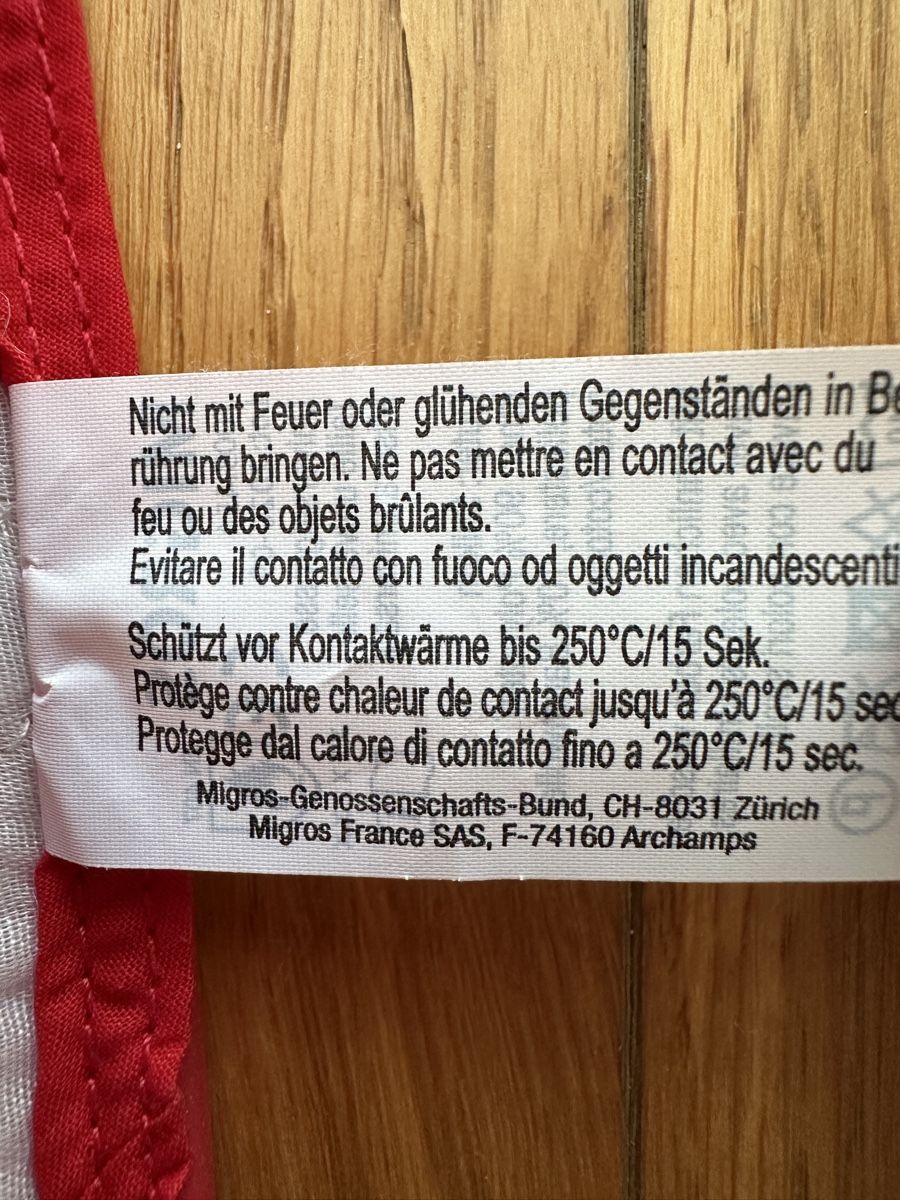 Migros Elettrodomestici da cucina: Red Silicone Oven Mitt Heat Resistant 250 C – Usato da Gattikon venduto da Sarahs_Schatzkammer 4