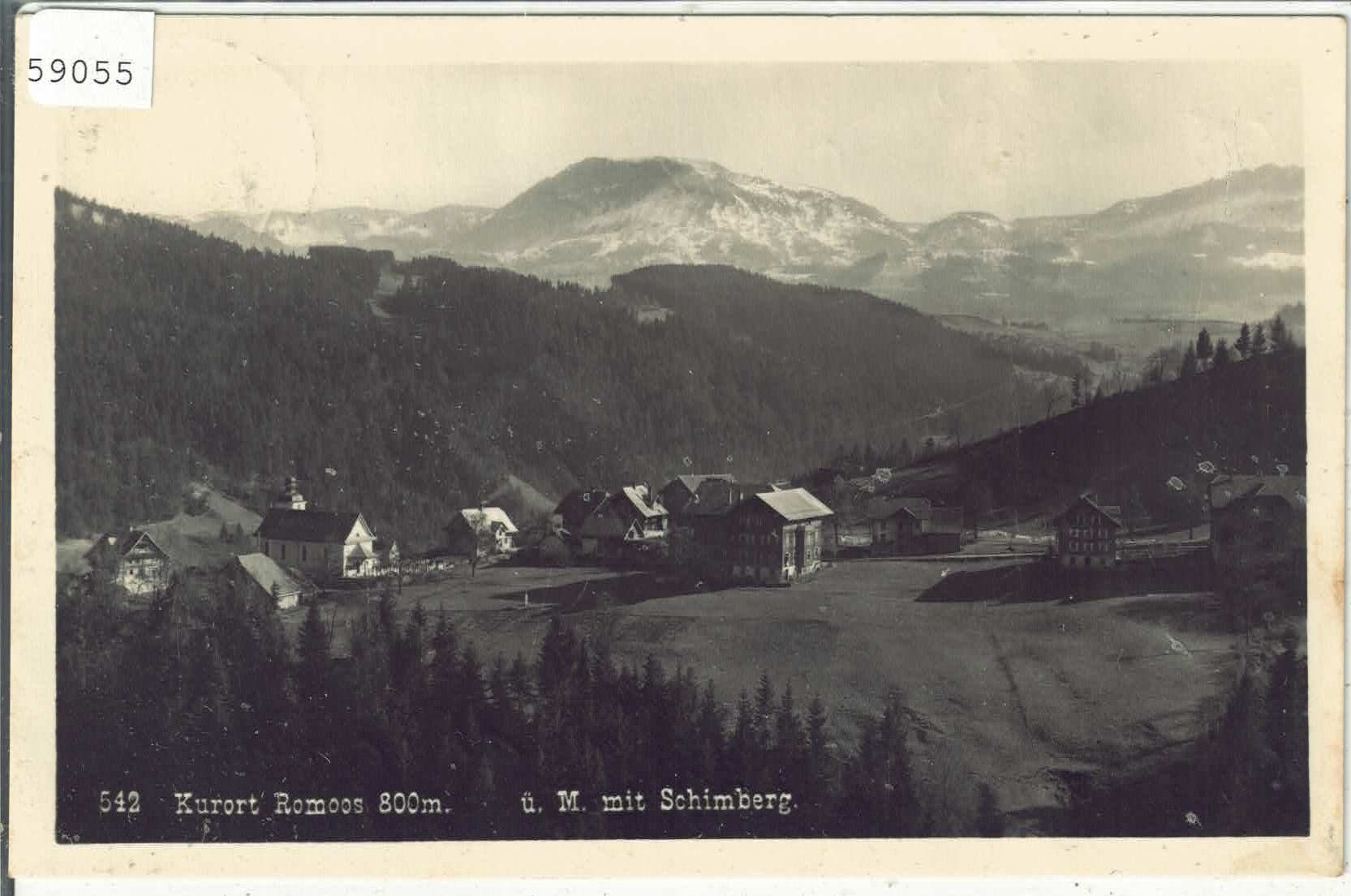 Cartoline postali: Kurhaus Romoos mit Schimberg – Usato da Ettingen venduto da Kartenplanet