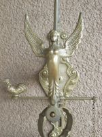 52cm Bronze Skulptur Figur Engel Hausglocke-Türglocke 2420gr