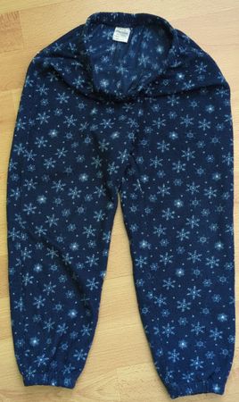 Fleece Hose Sterne dunkelblau Grösse 98/104 guter Zustand