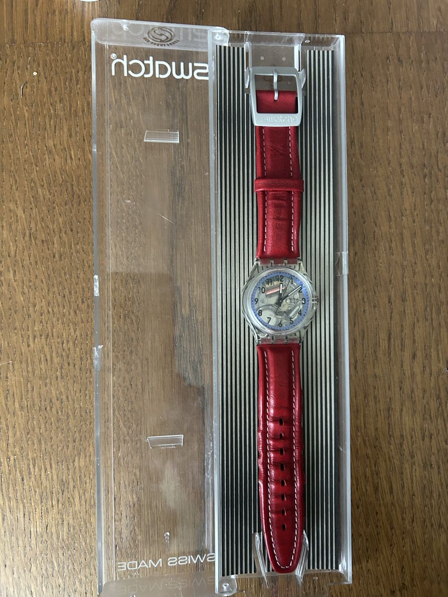 Swatch Smartwatch: Original Swatch Skeleton Uhr mit Lederarmband & Originalbox  – Usato da Uetendorf venduto da REhome 4