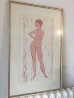 Fascinierte  AKT  Litho von W. Wehinger