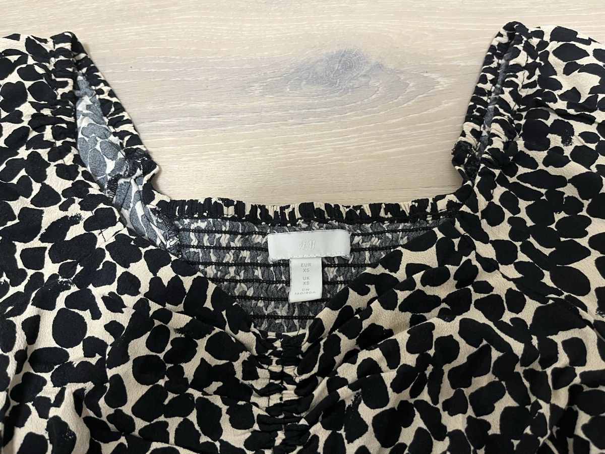H&M Camicette: Kurzarmbluse Leoprint XS neu – Nuovo (secondo la descrizione) da Birrwil venduto da vanyboo 3