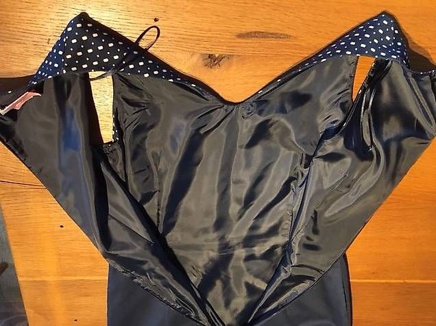 Vestiti: Robe marine 100% coton, doublée, ticket teinturerie – Usato da Colombier VD venduto da DENYSE01 3