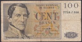 Belgien 100 Francs 1957