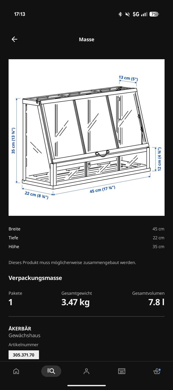Ikea Casette da giardino & serre: Pflanzengewächshaus Ikea – Usato da Lostorf venduto da einkaufen.sara 1