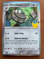 Pokemon Ferrothorn Holo 30 Jahre (Versand gratis)