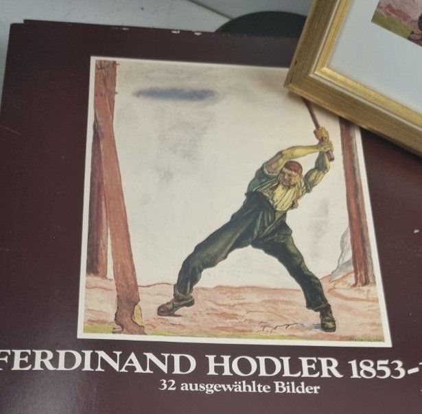 Posters & Illustrations: Ferdinand Holder Bild Der Holzfäller Kunstmappe 1910 – D'occasion à Flums par Flumsantik 2